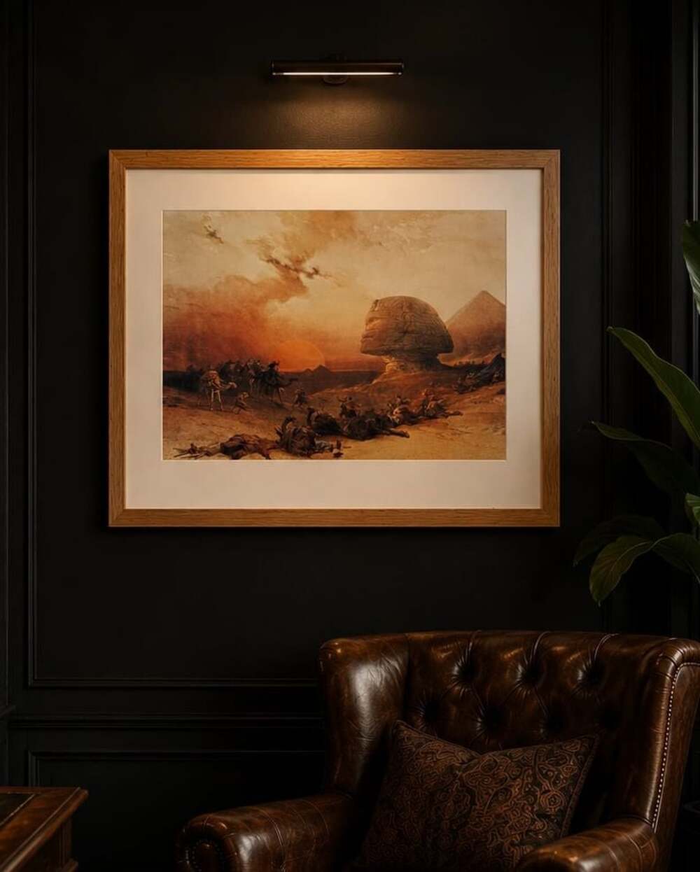 David Roberts 'Approach of the Simoom, Desert of Giza' Framed Fine Art Print